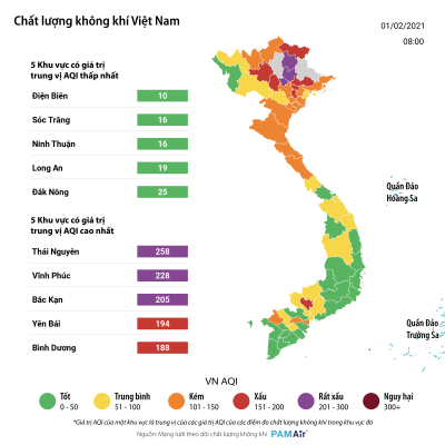 Tại Việt Nam bản đồ ô nhiễm không khí việt nam và tình hình hiện tại